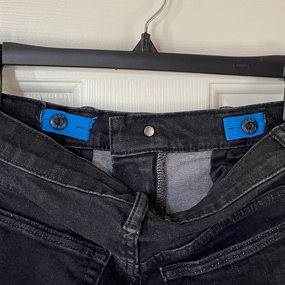 Gap Black Denim Jeans with Adjustable Waist Slim Fit Boys Size 10 Regular - Picture 5 of 8